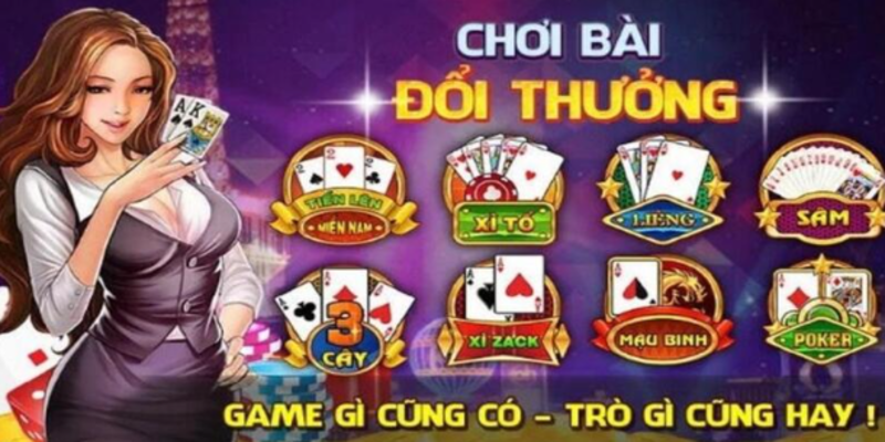 Nhiều tựa game bài tại Xoso66